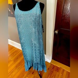 Nic and Zoe Strappy Sundress NWT Sz L Fully Lined